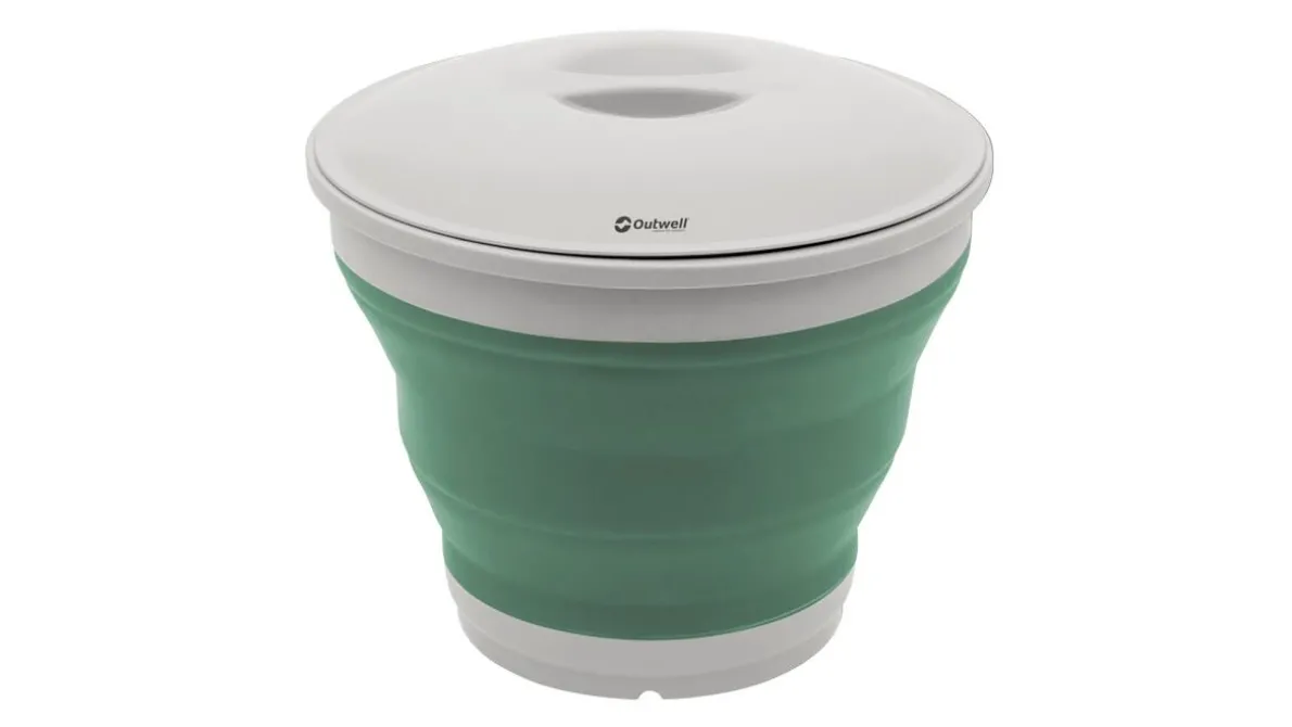 Collaps Bucket Round w/lid Shadow Green