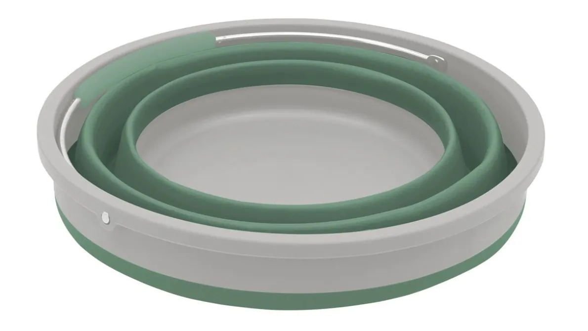 Collaps Bucket Round w/lid Shadow Green