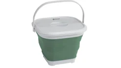 Collaps Bucket Square w/lid Shadow Green