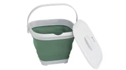 Collaps Bucket Square w/lid Shadow Green
