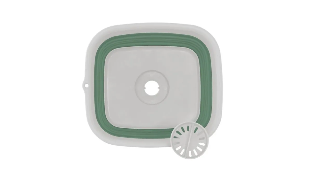Collaps Wash Bowl w/drain Shadow Green