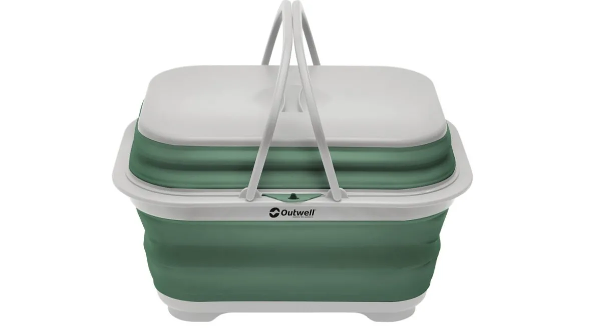 Collaps Washing Base w/handle & lid Shadow Green