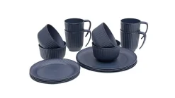 Delish 4 Person Dinner Set Navy Night