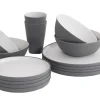 Gala 4 Person Dinner Set Grey Mist