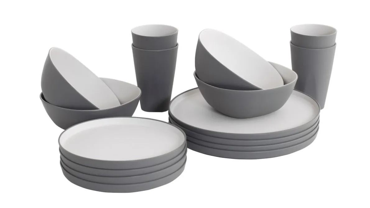 Gala 4 Person Dinner Set Grey Mist