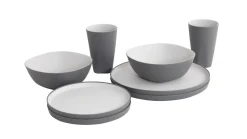 Gala 2 Person Dinner Set Grey Mist