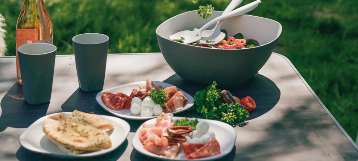 Gala 4 Person Dinner Set Grey Mist