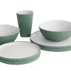 Gala 2 Person Dinner Set Shadow Green