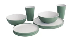 Gala 2 Person Dinner Set Shadow Green
