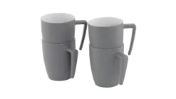 Gala 4 Person Mug Set Grey Mist