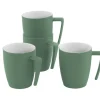 Gala 4 Person Mug Set Shadow Green
