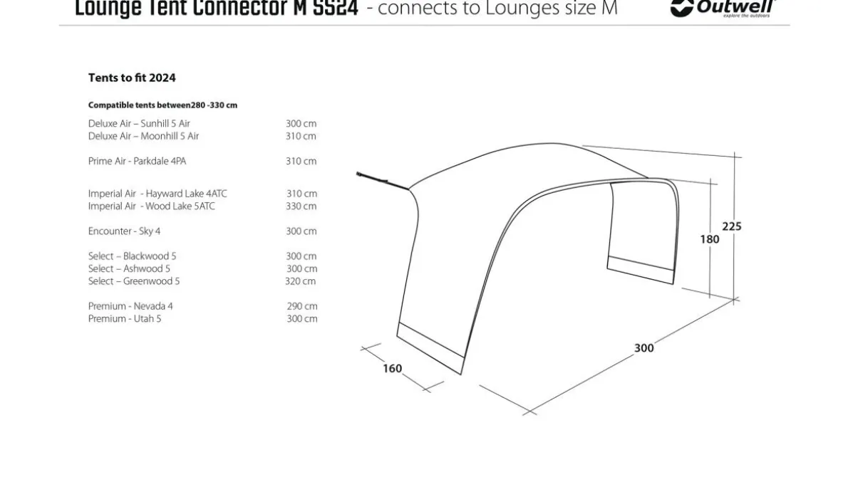 Lounge M Tent Connector