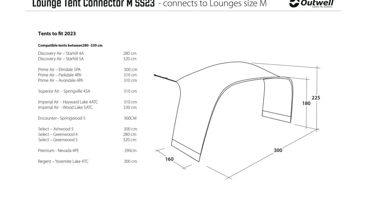 Lounge M Tent Connector